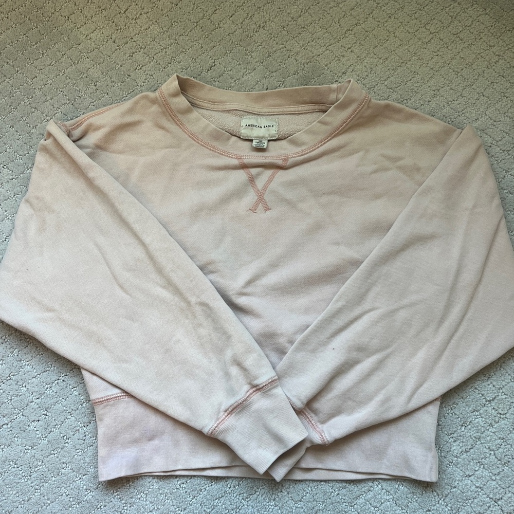 DISCONTINUED American eagle cropped sweatshirt